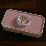 [925silver] Matt glitter ring