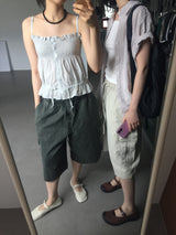 ピクシースモークフリルブラウス (3color)