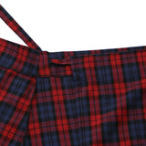 タータンチェックラップスカート RED