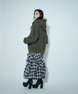 UNISEX 裏起毛パッチロゴパーカー