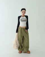 Zipper Pocket String Jogger & Wide Pants
