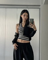 Molly Stripe Halter Sleeveless