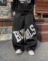 レノンレタリングワイドスウェットパンツ