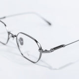 Knouun Square titanium glasses CODE. 102. A Dark Gray