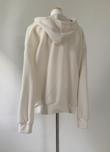 Trivin Lettering y2k Hood Zip-Up (ivory)