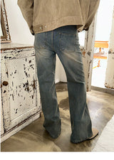 [F/W] Brush washing flare denim pants (2color)