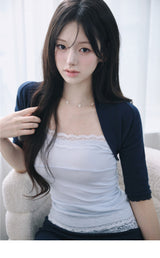 [MADE] Baysel Lace Sleeveless & Bolero Set