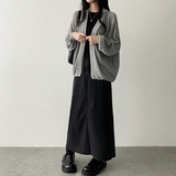  Sundy Charlang Cool Denim Long Skirt [Short & Basic Selection] Lyocell Fabric