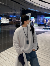 nade USA スーピマコットン スリット オーバーフィット ロングスリーブネクタイ