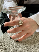 Naruto silver star ring
