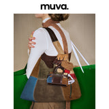 muva. バイカラー イヤホンポーチ付き ミニショルダーバッグ