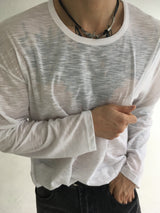 see through long sleeve(3colors)
