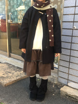 フェアリーハイネックボタンコート