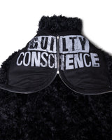 FAUX FUR MULTI ZIPPER BLACK JACKET