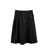 Cotton Gored Flare Midi Skirt