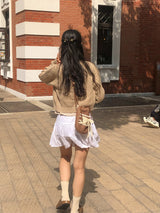 Mini sneaker ribbon bag_moche brown (dumble)