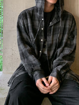 LD Over hood check shirts