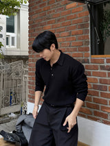 Hachi flow collar knit