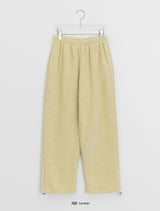 Halka Bokashi Hairy Knit Banding Wide Pants