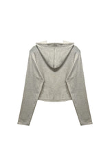 ILLA PPINTUCK HOODIE / OTAMEAL