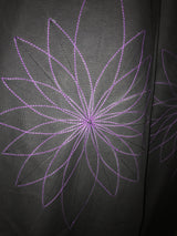 Wildflower Stitch Pants _ Black & Purple