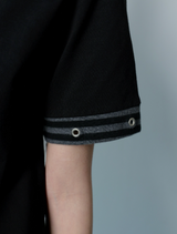 CILLIN STRIPE EYELET POINT HALF T (2Color)