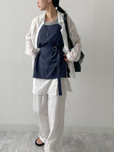 Linen Henkel Belted Bustier