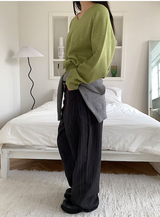 Loosefit v neck knit(8color)