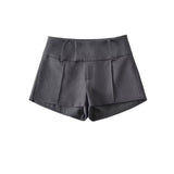 Classic Pleats Mini Shorts