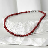 ss-stone necklace_red