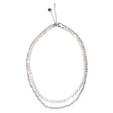 [set] pearl layered necklace