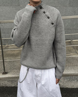 Nell Line Neck Button Knit