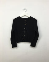 ラメクルーネックカーディガン (3color)