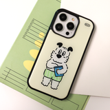 メロンパンツエポキシバンパースマートフォンケース(Cream color)