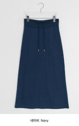 Oha Banding Color Long Skirt