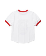 ダブルインベーダーリンガーSS TシャツWHITE(CV2FMFT511A)