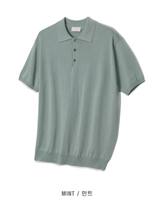 Air Cool Button Collar Short Pants Knit