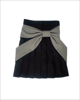 big ribbon skirt(black×grey)