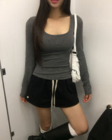 [ORIGINAL] Soft Rib Long Sleeve T-Shirt