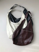 eyelet shoulder bag