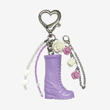 Rose Chain Purple Boots Pendant Bag Keyring Tumbler Charm