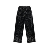 WIDE STRAIGHT FIT PANTS [BLACK]