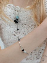 AQUA SHELL BRACELET_BLACK