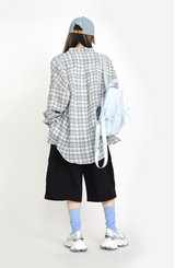 (UNISEX)エアリーコットンチェックシャツ(3colors)