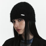 C HAIRY BEANIE_BLACK