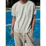 [S/S]リベットポケットクロップTシャツ(3color)
