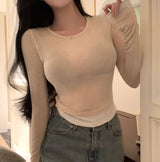 [BELLIDE MADE] スリムフィット, ツートーンレイヤードTシャツ