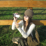 back shirring beanie