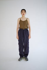 Linen blend Cutout top, Brown