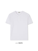Ribbed Muscle Henley Neck